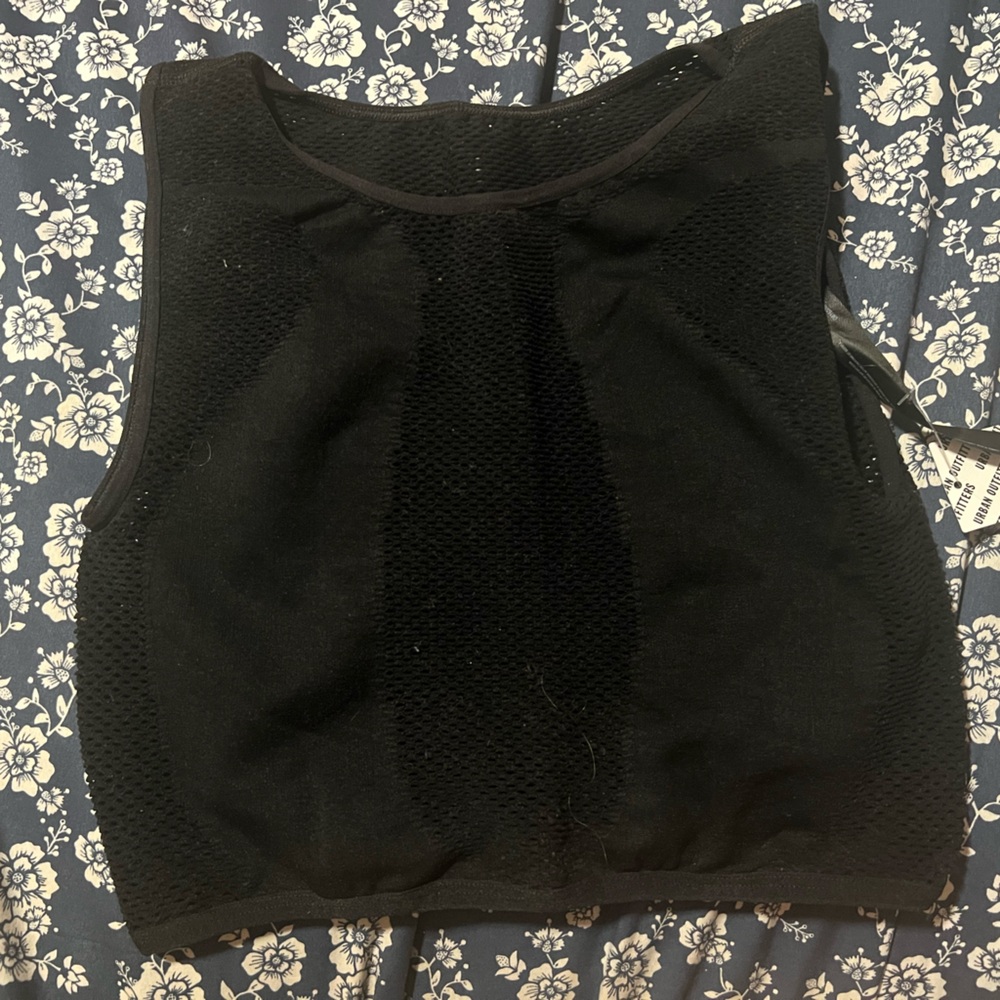 NWT UO black crop top